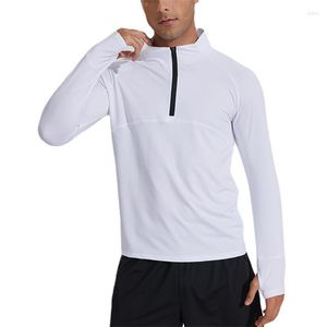 Magliette da uomo Tempo libero Runnig YOGA Abbigliamento da allenamento Magliette da uomo T-shirt a maniche lunghe Quick Dry Traspirante Allentato Primavera e autunno