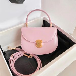 Mini Lady Luxury Celiin Saddle Sıcak Debriyaj Yarım Ay Çantası Erkek Tasarımcı Besce Triomphe Crossbody Toates El Çantası Kadın Omuz Omuz Yaz Siyah Telefon Eşdeğer Çantalar