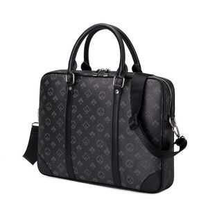 Fashion Business Men's Briefcase Notebook Computer Handbag Shoulder Office Messenger Bag PU 14 Inches louise Purse vutton Crossbody viuton bag