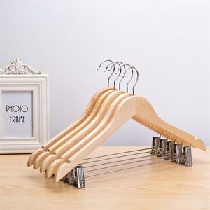 Hangers Racks High Quality Clothing Hanger Wood Material Shop el Hanger Pants Set Dress Hanger Hat Underwear Hook Clip 230403