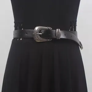 Cintos femininos pista moda vintage couro pu cummerbunds vestido feminino espartilhos cintura decoração cinto largo r1996