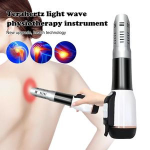 Back Massager DS 808 Terahertz Therapy Wave Devices Electric Heat Cell Light Magnetic Body Massage Pain Relief Health Physioterapy 231102