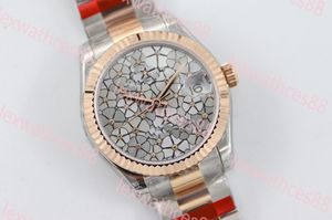 Nuovo orologio di lusso di design orologio automatico orologio da donna luminoso interamente in acciaio inossidabile Striscia di acciaio Wuzhu con nucleo solido dal temperamento nobile ed elegante