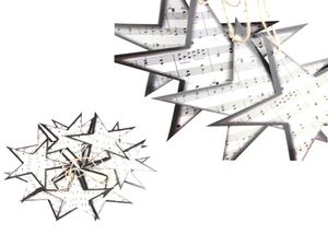 12pc Vintage Twinkle Little Star Noto Garland Yıldız Süsleri Noel Ağacı Süsleri Ev Müzik Partisi Dekor6028769