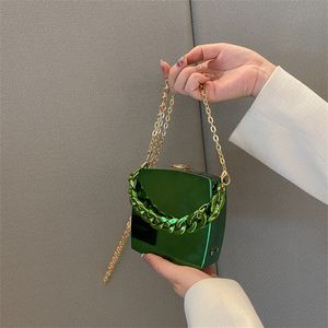 Torby wieczorowe luksusowe zielone impreza wieczorne sprzęgło dla kobiet na ramiona torby na crossbody na szminkę mini torebki i torebki 230403