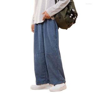 Pantaloni da uomo 897504629 Velluto a coste da uomo per uomo Donna Pantaloni larghi dritti Giappone Vintage Pantaloni oversize Primavera Autunno Coppie Gamba larga