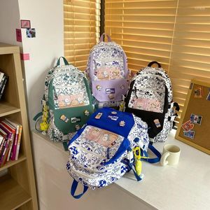 Backpack Personality Graffiti Travel Bag Men Women Cartoon School Trendy Girl Laptop College Fashion Female Book