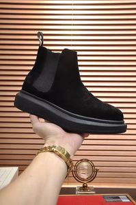 22S Mens Designer Top Quality Ankle Boots Fashion Brand Designer Hiking Work Martin Boots Male Business Chunky Heels Shoes Size 38-45