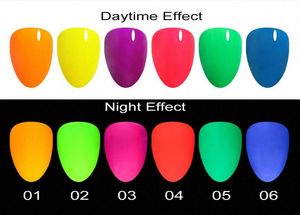 1 Bag Bulk Glow In The Dark Powder Glitter Longest Lasting Luminous Powder Nail Art Decorations Dust Fluorescent 10g bShU2905139