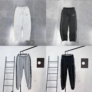 Men's Trend Brand Loose Comfortable Casual Breathable Design Geometric Pattern Running Sports Fiess Thin Men's Pants