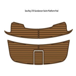 Sea Ray 370 Sundancer Swim Platform Pad Boat Eva Foam faux teak däck golvmatta självstöd ahesiv seadek gatorstep stil golv