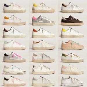 Star-Plattform Top-Qualität Sneakers Neue Hi-Sohle-Schuhe Frauen Freizeitschuh Italien Brand Doppelhöhe und legendäre Designer Flat Shoes Golden Classic White Do Otd Dirty Style