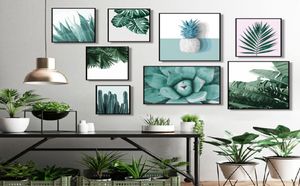 Pintura a óleo personalizável por números, kits de folhas e plantas, tela de desenho, imagens pintadas à mão por números, natureza morta, decoração de casa 2050577