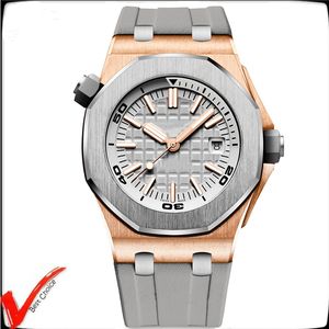 Top automatische mechanische Uhr für Männer große Lupe Gummi Sport Saphir solide Schließe Präsident Herrenuhren männliche Buiness Armbanduhren u1