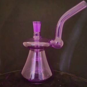 High borosilicate glass bong blow tire double filter smoke set long suction pipe home use daily smoking pipe color pipe bong