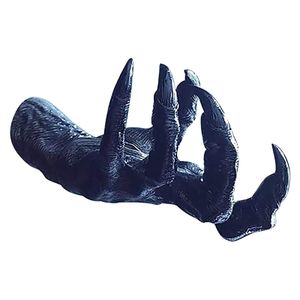 Dekorativa föremål Figurer Personlighet Witch's Hand Wall Hanging Statues Estetic Art Sculpture Harts Retro Witch Ornament Home Decoration 230403