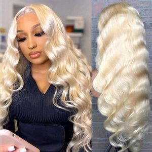 Blonde 613 13x6 HD Lace Frontal Wigs Body Wave Human Hair 13x4 Front For Women 4x4 Closure