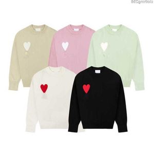 باريس مصمم للرجال ، مصمم سترات الصوفية CYA36 # Amis de Coeur Love Jacquard Crew Neck Sweater Massion العلامة التجارية StreetWear03 Vqhnn