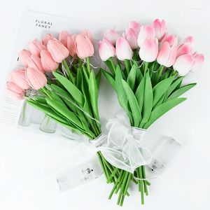 Kwiaty dekoracyjne 10/15PCS Tulip Night Light