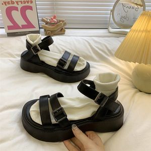 Sandalen Sommer Causal Damen Flache Schuhe Frau Flache Plateausandalen Damen Open Toe Gladiator Wedges Damenschuhe Sandalen 230403