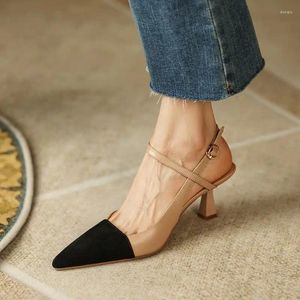 Genuine Mixed Natural High Sandals Heel Shoes Leather Colors Summer Fashion Sexy Important Ocns Party Wedding Women A E C