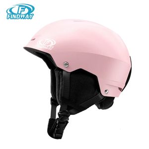 Óculos de esqui Findway Capacete de esqui para adultos/crianças Capacete de segurança ultraleve anti-impacto Ciclismo Esqui Snowboard Esportes Manter aquecido Capacete Esporte ao ar livre 231102