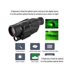 Telescopes Telescope Camera With Night Vision 200M Range 5X40 12Mp Digital Infrared Cam Optics Surveillance Drop Delivery Cameras P Dhbhg