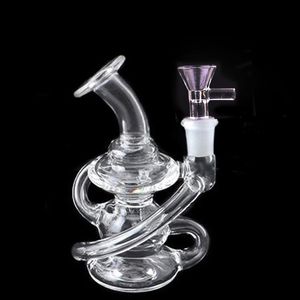 Wasserpfeifen-Glasbong-Recycler-Rauchwasserpfeifen-Dab-Rig mit Quarz-Banger-Nagel