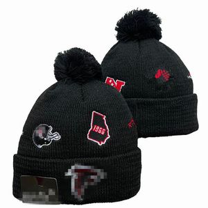 Atlanta Beanies ATL Bommelmützen Baseball Ball Caps 2023–24 Modedesigner Bucket Hat Grobstrick Faux Pom Beanie Weihnachtsmütze Sport Strickmützen