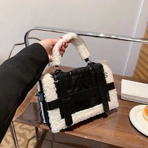 Omuz çantaları çanta moda kadın omuz çantası kanepe deri kadın çapraz vücut çantası kış kadın çanta moda kaşmir kare bagstylishyslbags