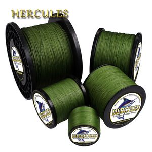 Braid Line Hercules Braided Fishing Line Sea Saltwater Fishing 8 Strands Army Green 100M 300M 500M 1000M 1500M 2000M 100% PE Trenzado Pesca 230331