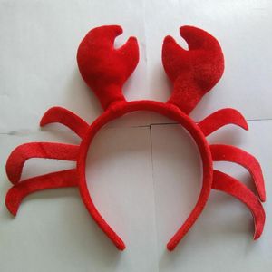 Bandanas Kids Scrunchies Hair Hoop Party Womens Accessories Lobster Headband Hairbands Women's Red Claw Head Boppers Halloween