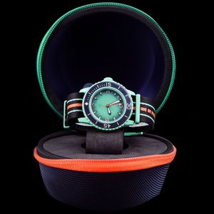 인도양 시계 남성 시계 녹색 바이오 세라믹 자동 기계적 시계 고품질 풀 기능 태평양 남극 해양 인도 손목 시계