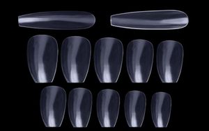 600 шт. балерина квадратное полное покрытие накладные ногти французский балет УФ-гель акриловые ногти кончик прозрачный натуральный салон набор накладных ногтей Y7323575