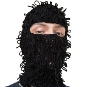 Beanieskull Caps Balaclava Hat Horrid Skull Crochet Hat Caps for Lomen Men Cosplay Picture Props Scary Ghost Capplay Cosplay Halloween Party R7RF 230403