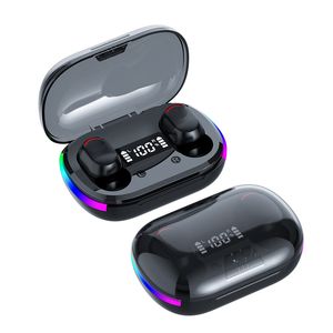 K10 TWS Fones de ouvido Bluetooth Fones de ouvido LED sem fio para jogos Esportes Hifi Fones de ouvido com microfone Fone Bluetooth Fone de ouvido sem fio