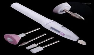 Whole1SetLot Nail Art Care Tips Electric Manicure Toe Borr Buffing File Pen Tool A2894 NTUBW4072844314