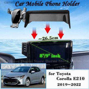Car Holder Car Mount for Toyota Corolla E210 8/9" Screen 2019~2023 Air Vent Mobile Phone Holder GPS Bracket Gravity Stand Auto Accessories Q231104