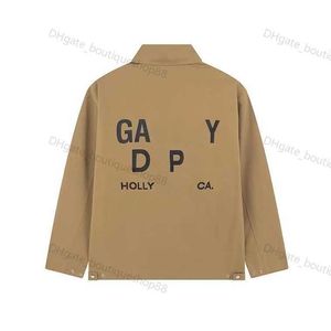 2024 Satin Baseball Coats Designer Mens Pilot Jackets Galleries Dept Trendy Uniform Galleryes Womens broderade tryck Denim Löst modeetikett Spring Autumn W8