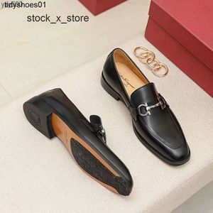 suits summer business Feragamo new Moccasin British high-end dress formal leather shoes mens shoes leather Lefu shoes D808 Spring and WYI2