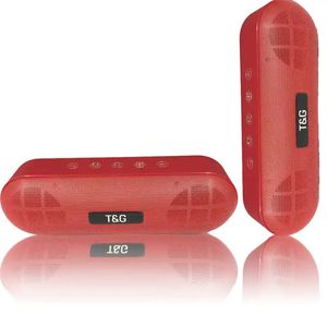 TG LED LED Autdoor Alto Speaker Metal Portable Super Bass Wireless Loudspeaker 3Dステレオ音楽マイクFM TFCARD AUX