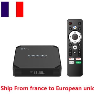 フランスはストックG7プロテレビボックスAndroid 11 OS AMLOGIC S905Y4 QUAD CORE 4K 2GB 4GB RAM 16GB 32GB ROM 2.4G 5GHzデュアルWiFi BT 100M LAN