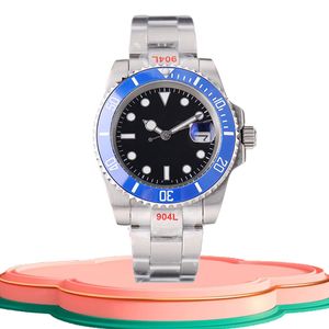 MENS Titta på 40 mm keramiska klockor Ring Luxury Men Mechanical Automatic Movement 2813 Wrist Watch rostfritt stål kalender armbandsur män band klockor