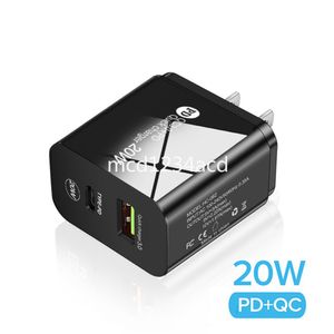 Universale 5V 2.4A Eu US AC Caricatore da muro da viaggio per la casa 12W Adattatore di alimentazione automatica Tipo c PD Caricabatterie per Ipad iPhone 12 13 14 15 pro Huawei M1