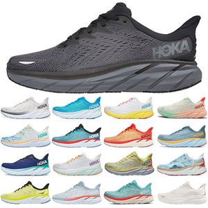 Hoka One Clifton 8 런닝 슈즈 남성 Mens Womens Bondi 8S Mountain Spring Triple White Song Blue Real Teal Pink Mogether Mogether Sports Walking Eur 36-45