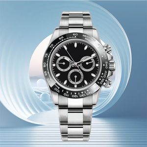 Homens Assista Mens Designer Relógio Movimento Automático Mecânico Montre de Luxe Sapphire Relógio de Pulso 904L Aço Inoxidável Caixa de Relógio Preto Dytona U1 À Prova D 'Água 40mm