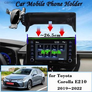 Car Holder Car Mobile Phone Holder for Toyota Corolla E210 8/9" Screen 2019~2022 Car Mount GPS Bracket Navigation Stand Auto Accessories Q231104