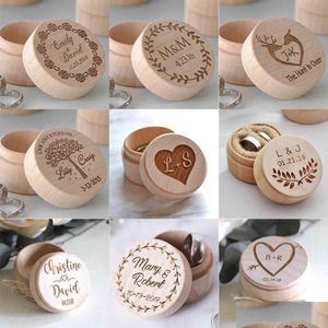 Schmuckständer Name Handgefertigter Buchstabe Schmuck A Bijoux Boite Cadeau Sieraden Doos Es Ring Box Drop Delivery Verpackung Dhgarden Dhjiw