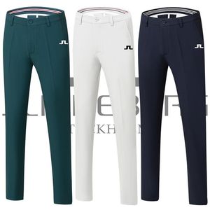 Autumn Winter Men's Golf Pants Thick four-Way Stretch Solid Color Sports Casual Pants High Quality Golf Clothing 220108181v