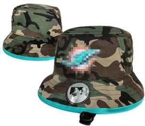 Ny designer England Miami Bucket Hats Camo Women Barrel Basketball Baseball Fisherman Stingy Football Buckets Men Sun Cap Barrel Caps Wide